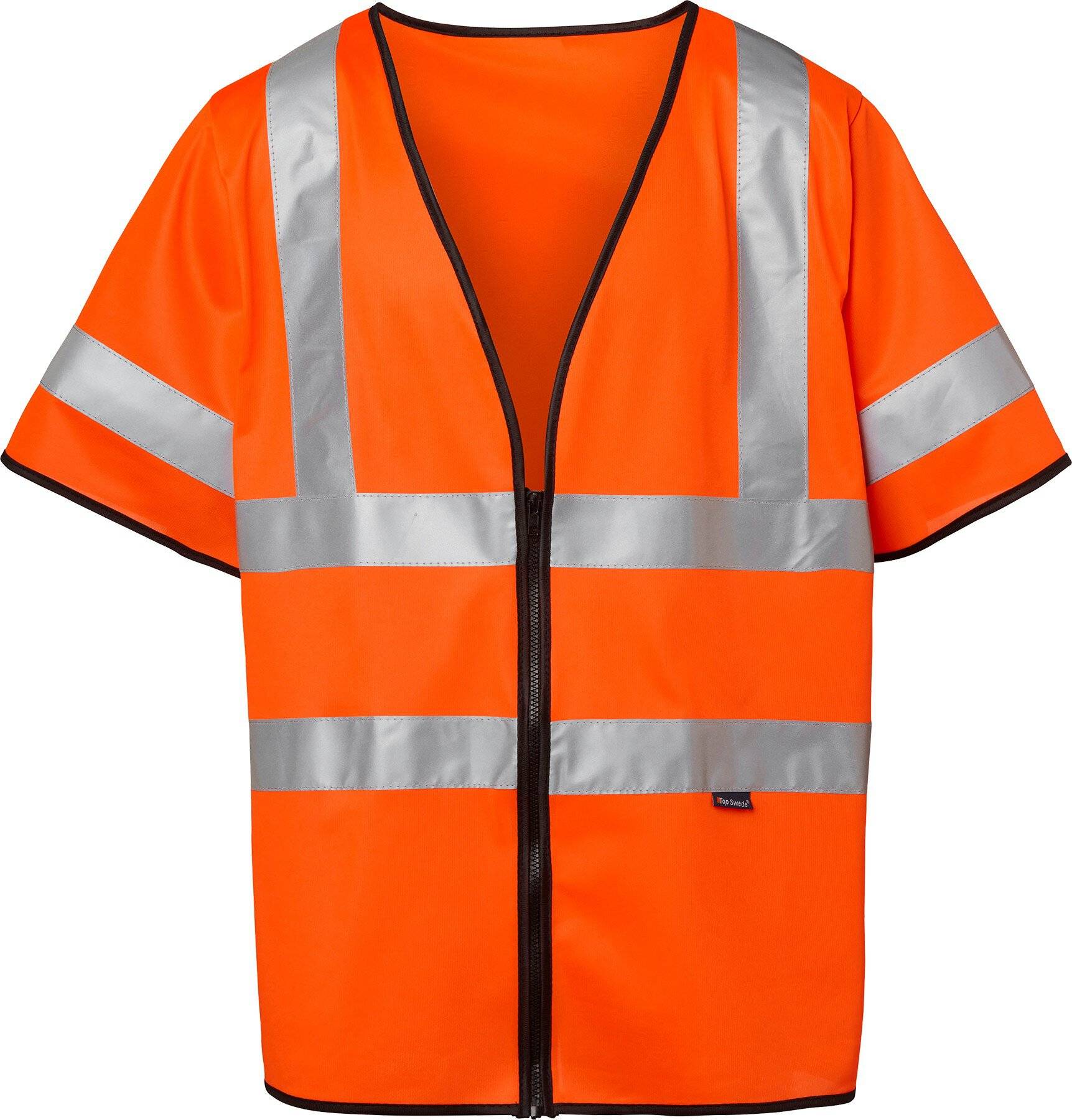 135 Gilet ad alta visibilità, Unisex, Arancione fluorescente, Taglia unica-0
