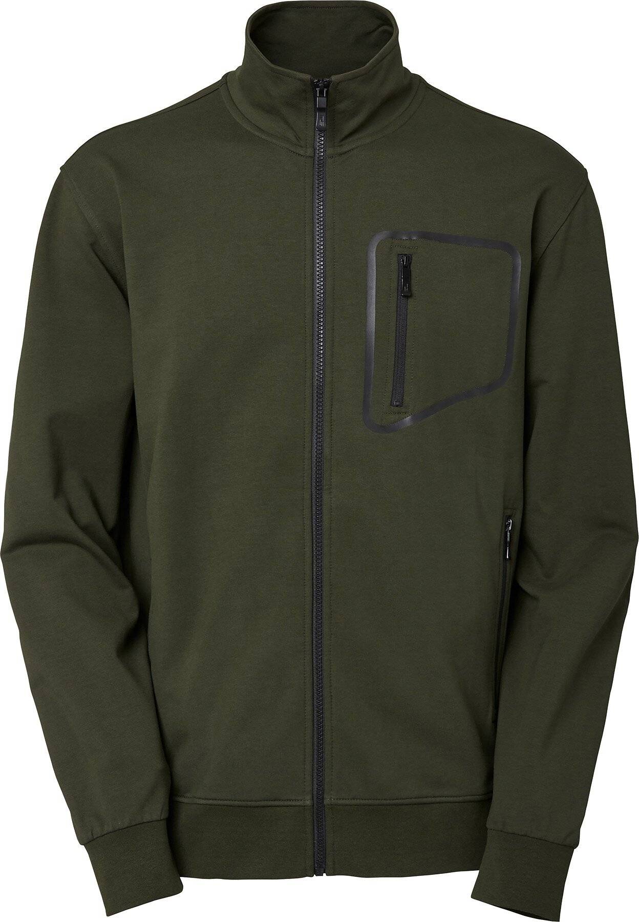 Felpa Nick Full-Zip, Uomo, Ulivo scuro, 3XL-0