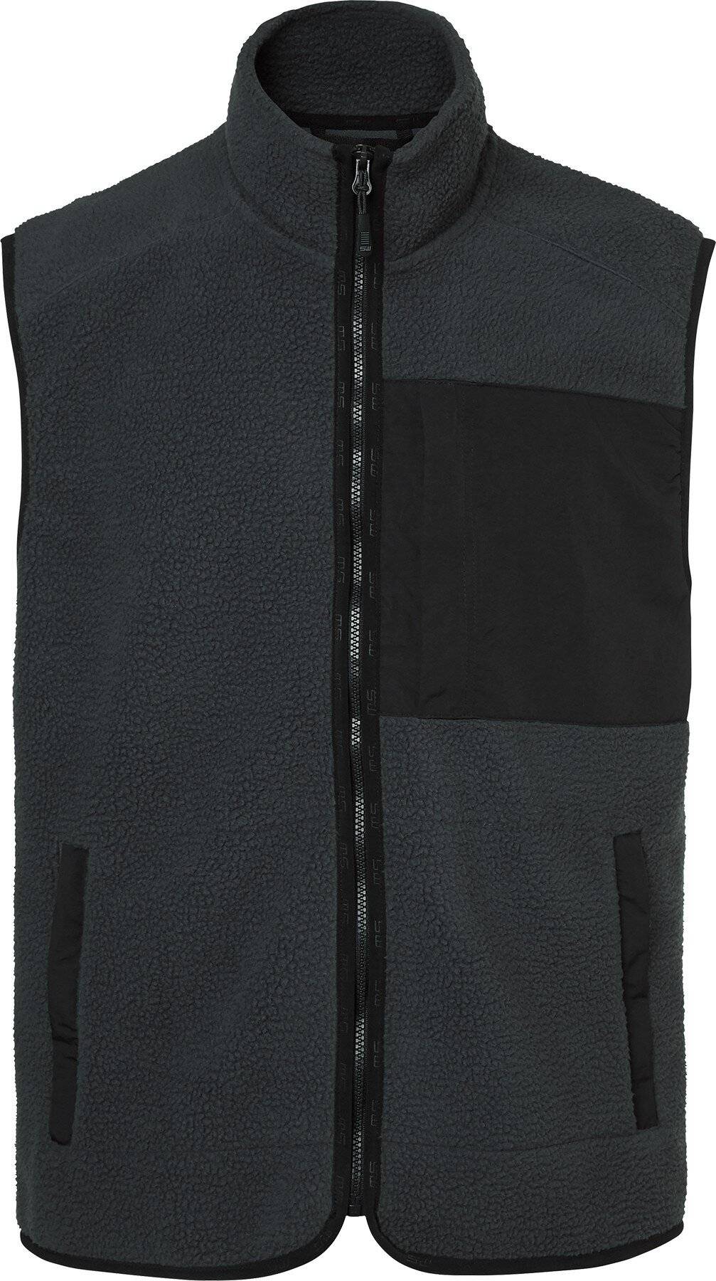 Gilet in pile Seth, Uomo, Grigio scuro, S-0