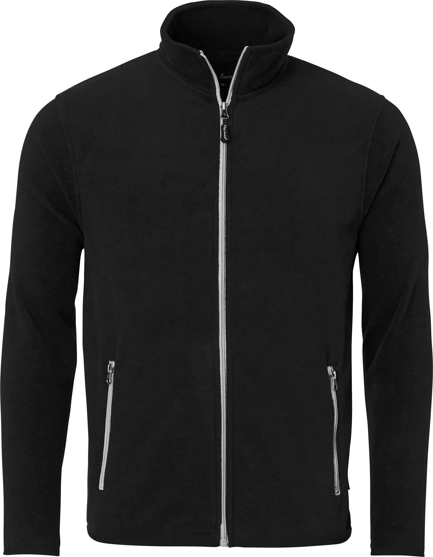 154 Giacca in pile, unisex, nero, 3XL-0