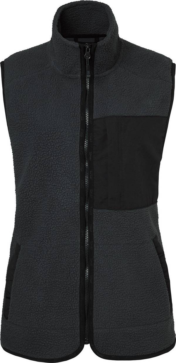 Gilet in pile Saga, donna, grigio scuro, M