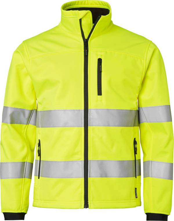 7621 Giacca softshell ad alta visibilità, unisex, giallo fluorescente, XXL