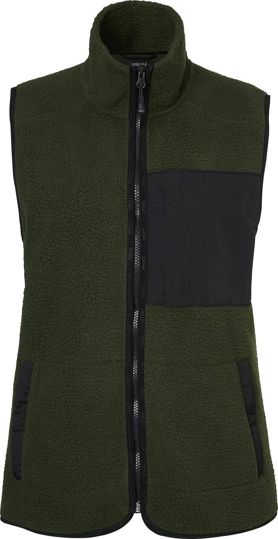 Gilet in pile Saga, Donna, Oliva scura, XXL-0