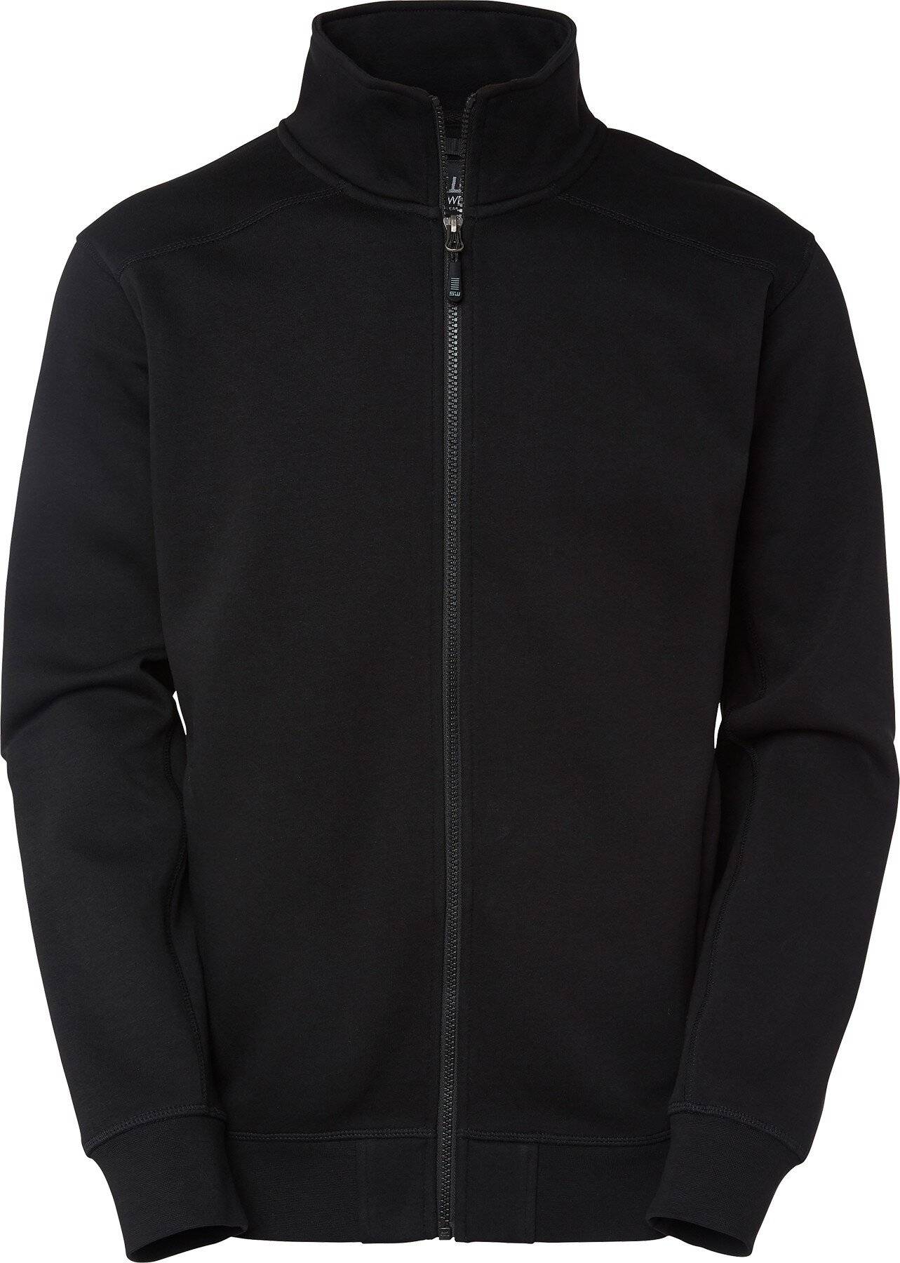 Felpa Lincoln con zip integrale, Uomo, Nero, XL-0