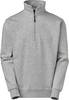 Felpa Stewart con mezza zip, grigio screziato, M