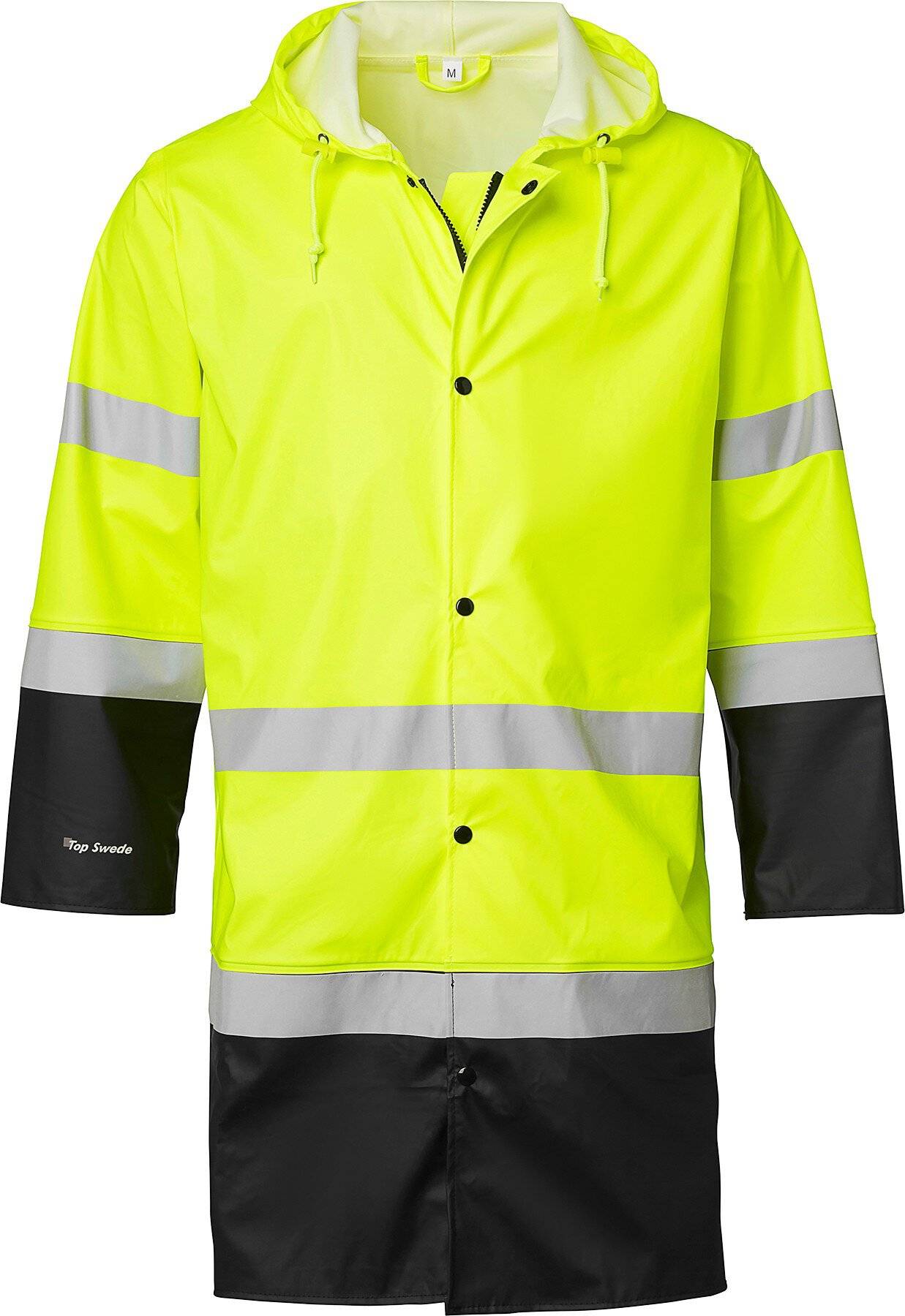 181 Impermeabile, alta visibilità, unisex, giallo fluorescente/nero, S-0