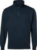 149 Felpa mezza zip, Unisex, blu navy, XL