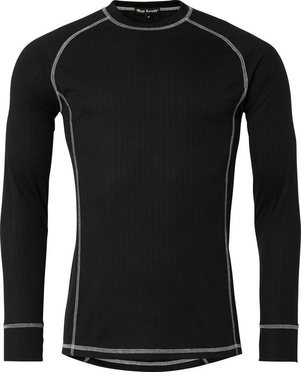 9935 Set di biancheria intima funzionale (strato base), uomo, nero, S