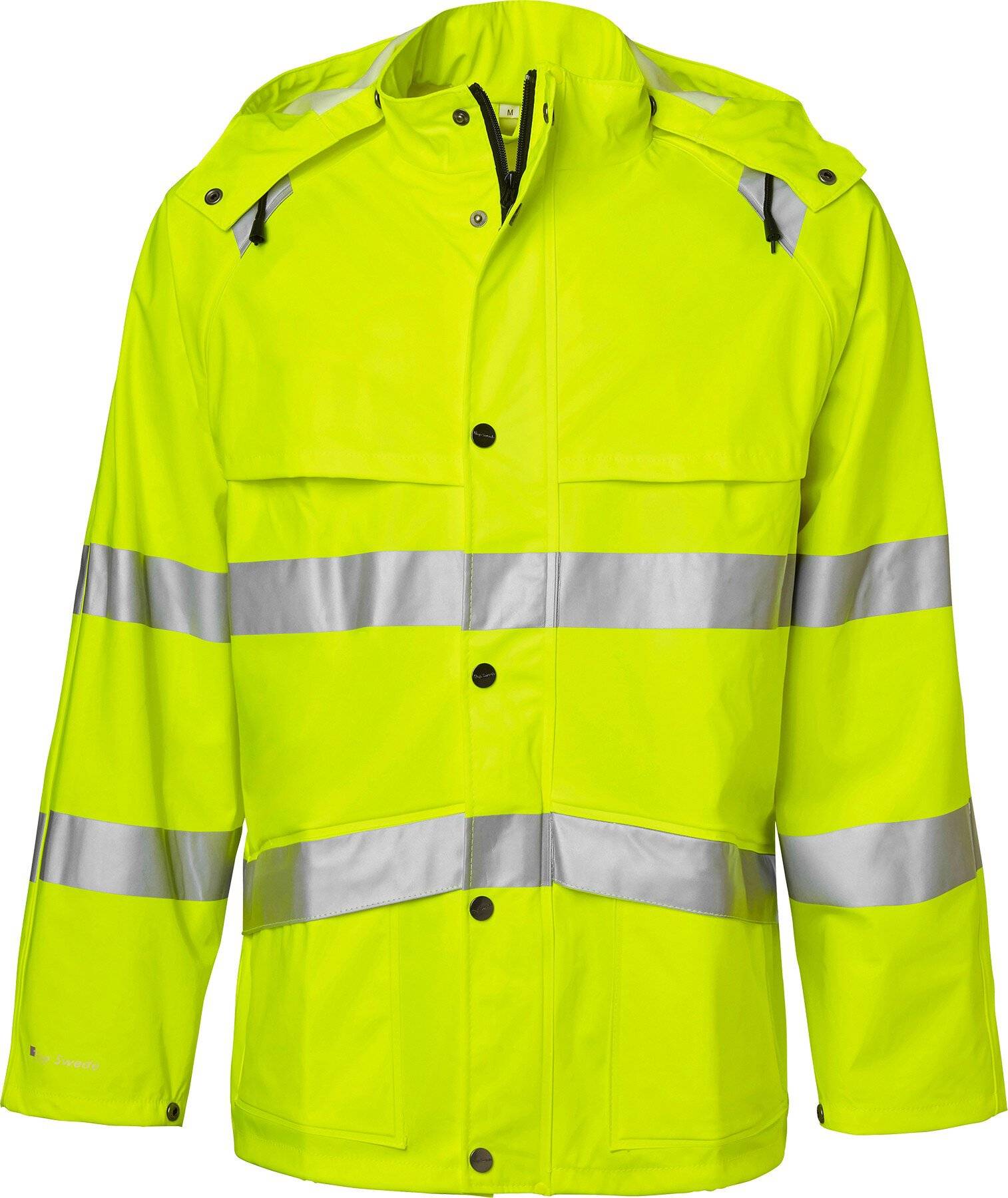 9394 Giacca antipioggia ad alta visibilità, unisex, giallo fluorescente, L-0