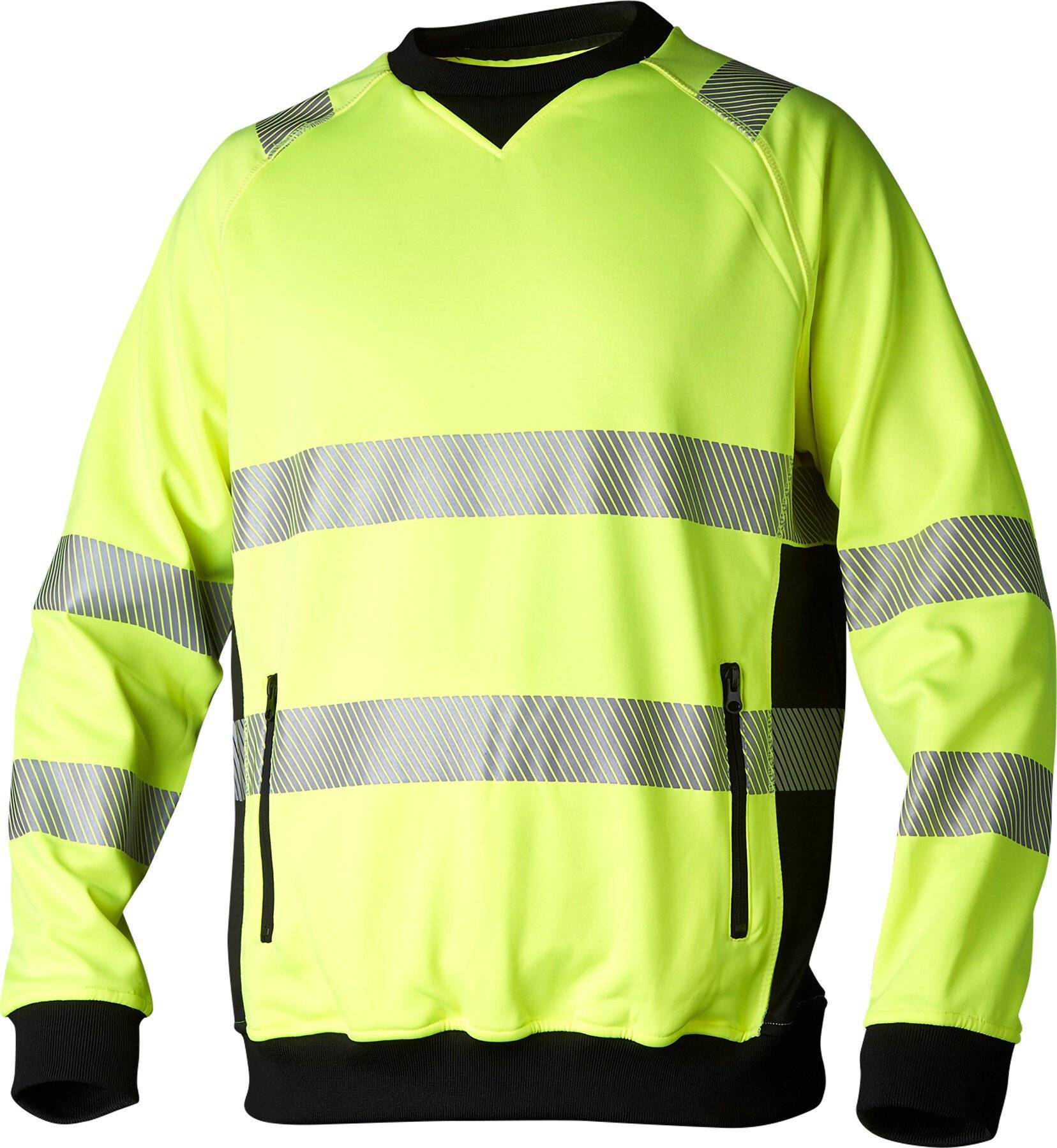 132 Felpa, Unisex, Giallo fluorescente/Nero, S-0