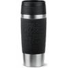 emsa Isolierbecher TRAVEL MUG Classic, 0,36 L., schwarz hochwertiger, vakuumisolierter Edelstahlkörper, spül - 1 Stück (