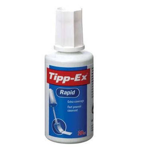 TIPP -EX Rapid Liquid Corrector 20ml - Formula di asciugatura rapida - Applicatore in schiuma-0