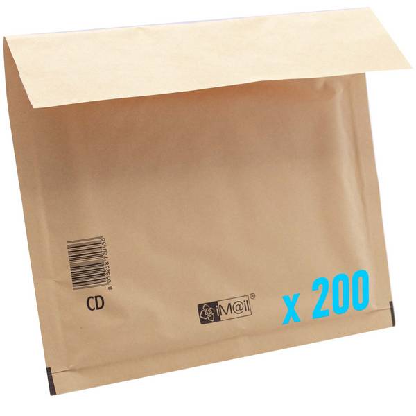 200 X Buste Postali Cd Per Imballare Spedire Imballaggio Spedizione Pluriball
