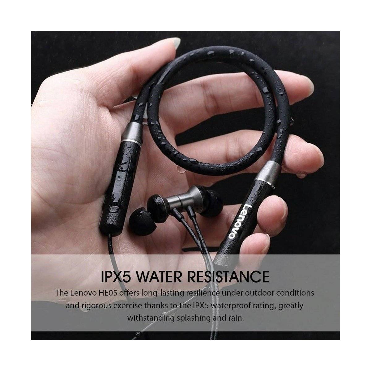 Cuffie Bluetooth intrauricolari Lenovo AudioFlex 10X | Nero-1