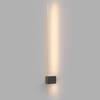 Applique Da Parete Moderno Pars Alluminio Nero Luce Led Integrato 6W