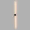 Applique Da Parete Moderno Pars Alluminio Nero Luce Led Integrato 12W Ip20