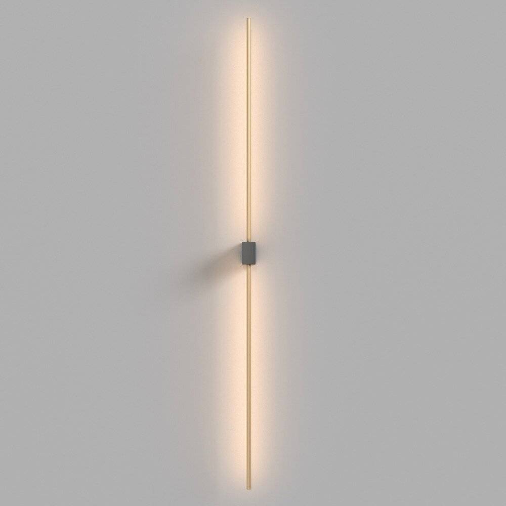 Applique Da Parete Moderno Pars Alluminio Nero Luce Led Integrato 12W Ip20-1