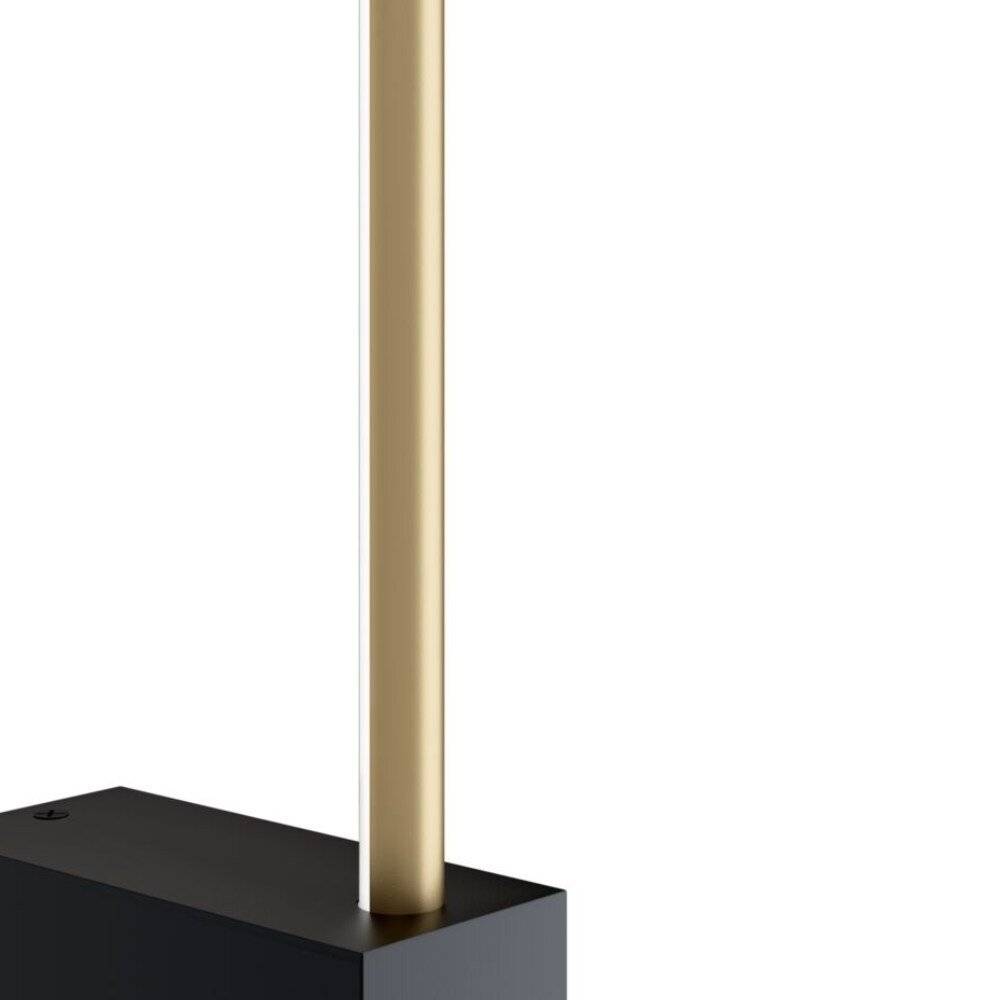 Applique Da Parete Moderno Pars Alluminio Nero Luce Led Integrato 12W Ip20-2