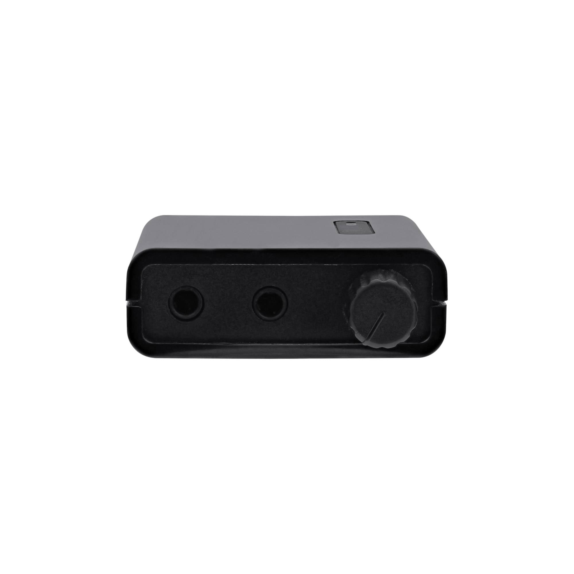 Amplificatore per cuffie stereo portatile - con potenziamento dei bassi - jack da 3,5 mm - 1x IN-1
