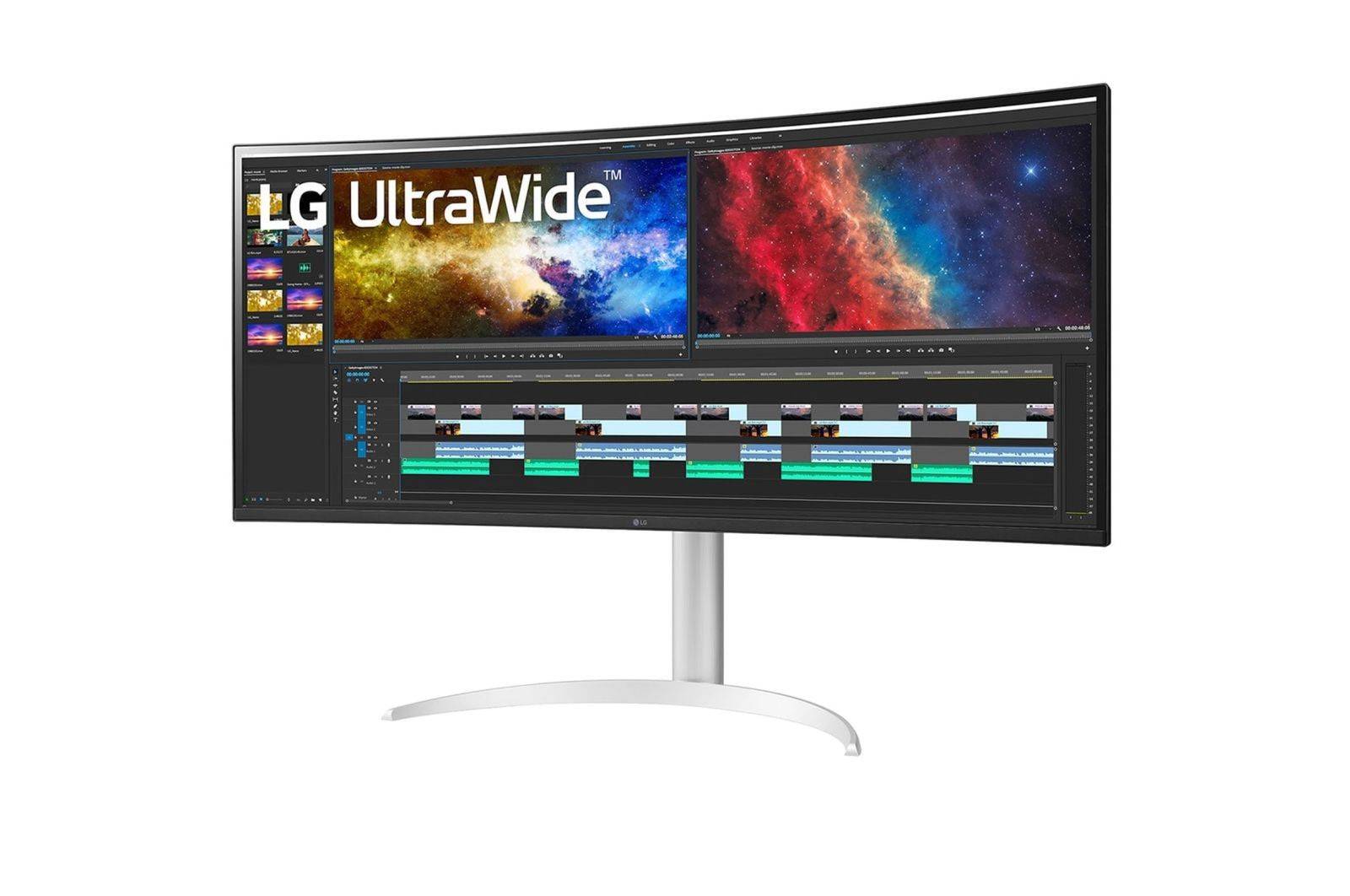 LG 38BQ85C-W Monitor PC 952 cm 37.5 3840 x 1600 Pixel Quad HD Bianco (LG UltraWide 38BQ85C-W skrm - 3840x16)-1