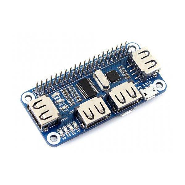 HUB 4 porte USB per Raspberry Pi