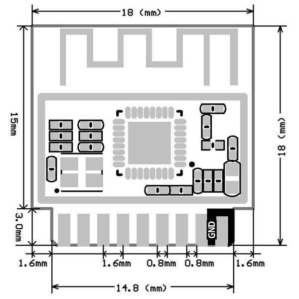 Modulo WiFi ESP-01M con 11 I/O e 1MB di memoria-2