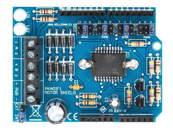 Motor shield per Arduino - montata-1