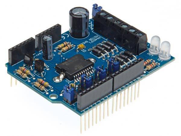 Motor shield per Arduino - montata-2