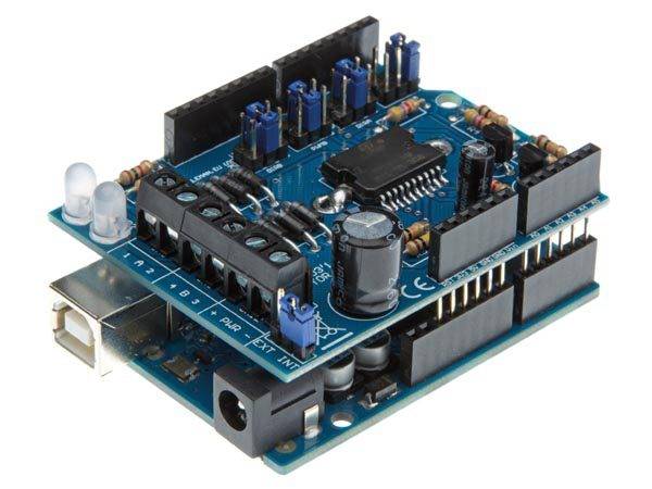 Motor shield per Arduino - montata-3