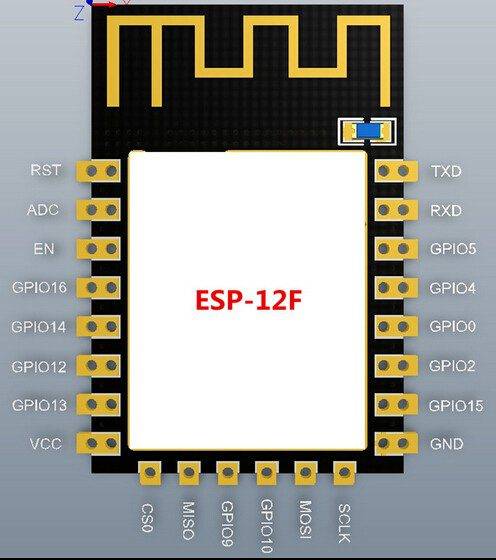ESP-12F - Modulo Wi-Fi transceiver - GPIO-1