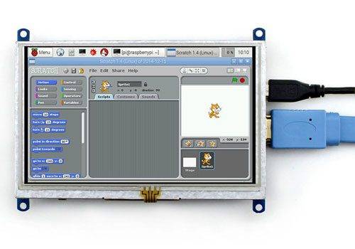 Display Touch Screen 5” resistivo 800x480-1