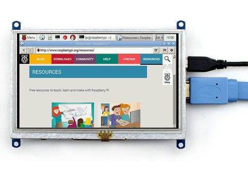 Display Touch Screen 5” resistivo 800x480-2