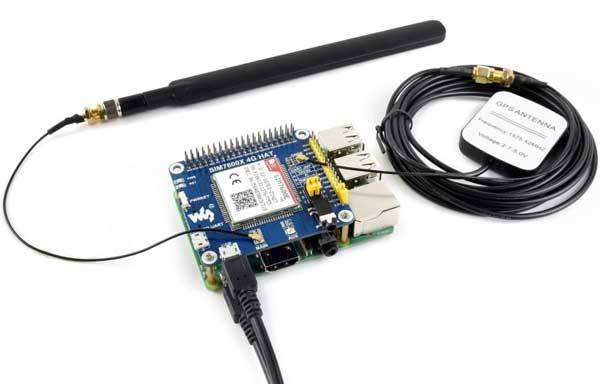 Shield GSM/GPS/GPRS per Raspberry Pi - SIM7600E-H-2