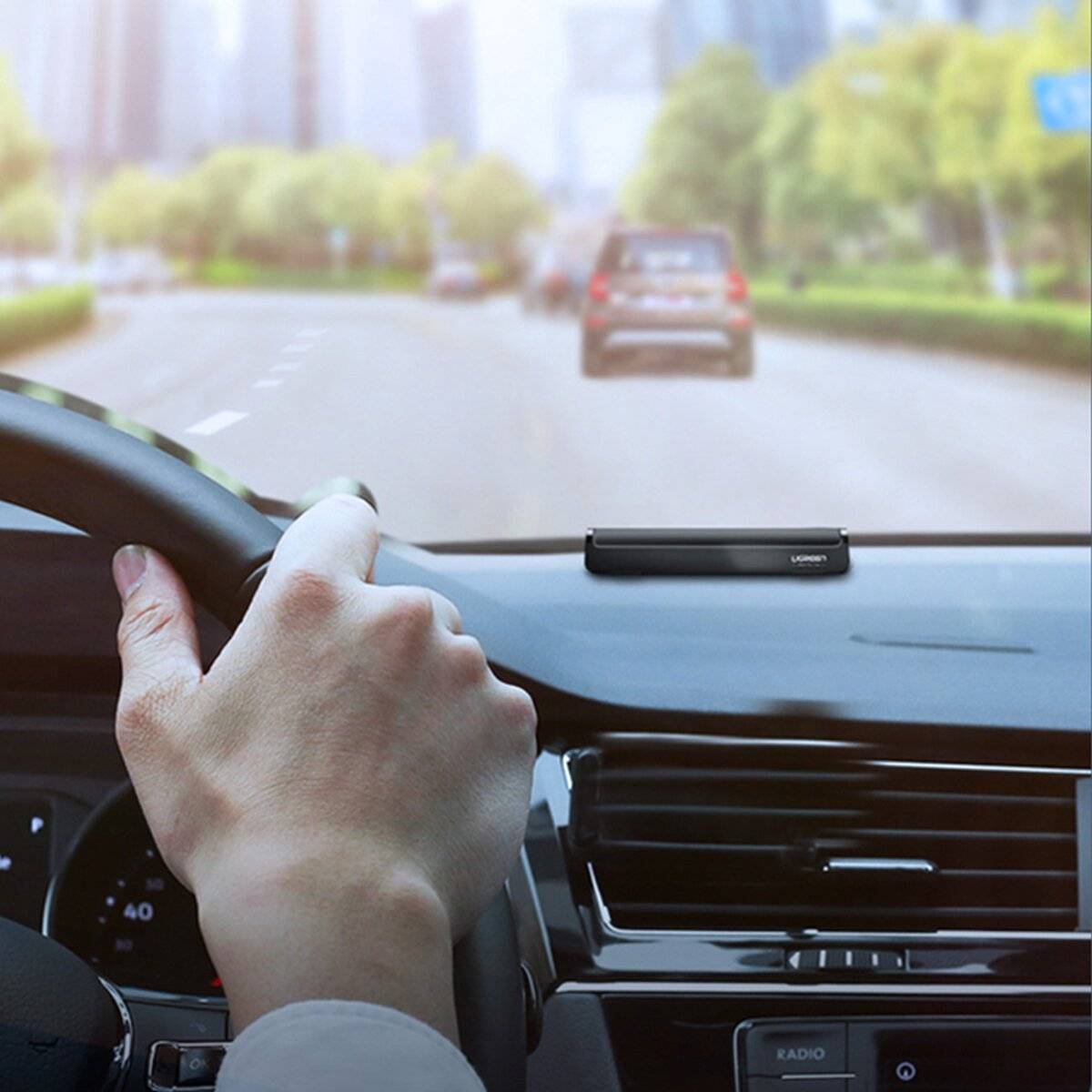 Permesso di parcheggio Ugreen, cartello di parcheggio temporaneo per l'auto in nero per numero di telefono, ecc.-2