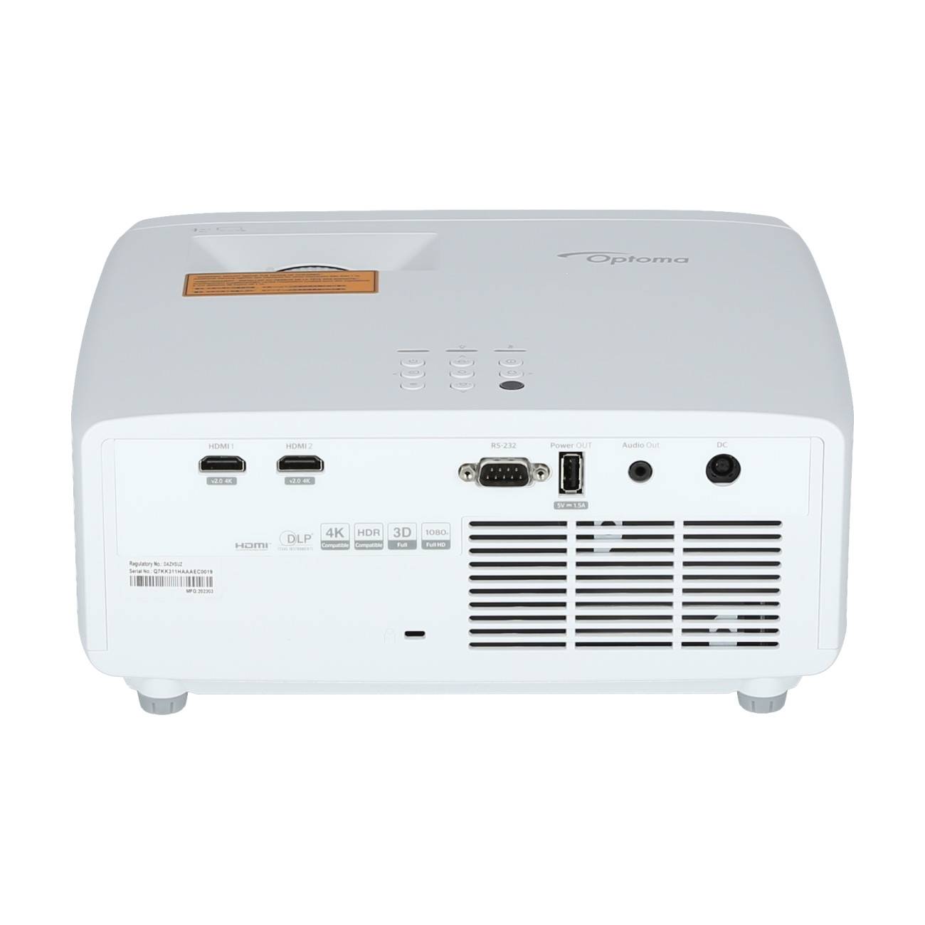 Optoma HZ40HDR Proiettore a raggio standard 4000 ANSI lumen DLP 1080p (1920x1080) Compatibilita 3D Bianco-3