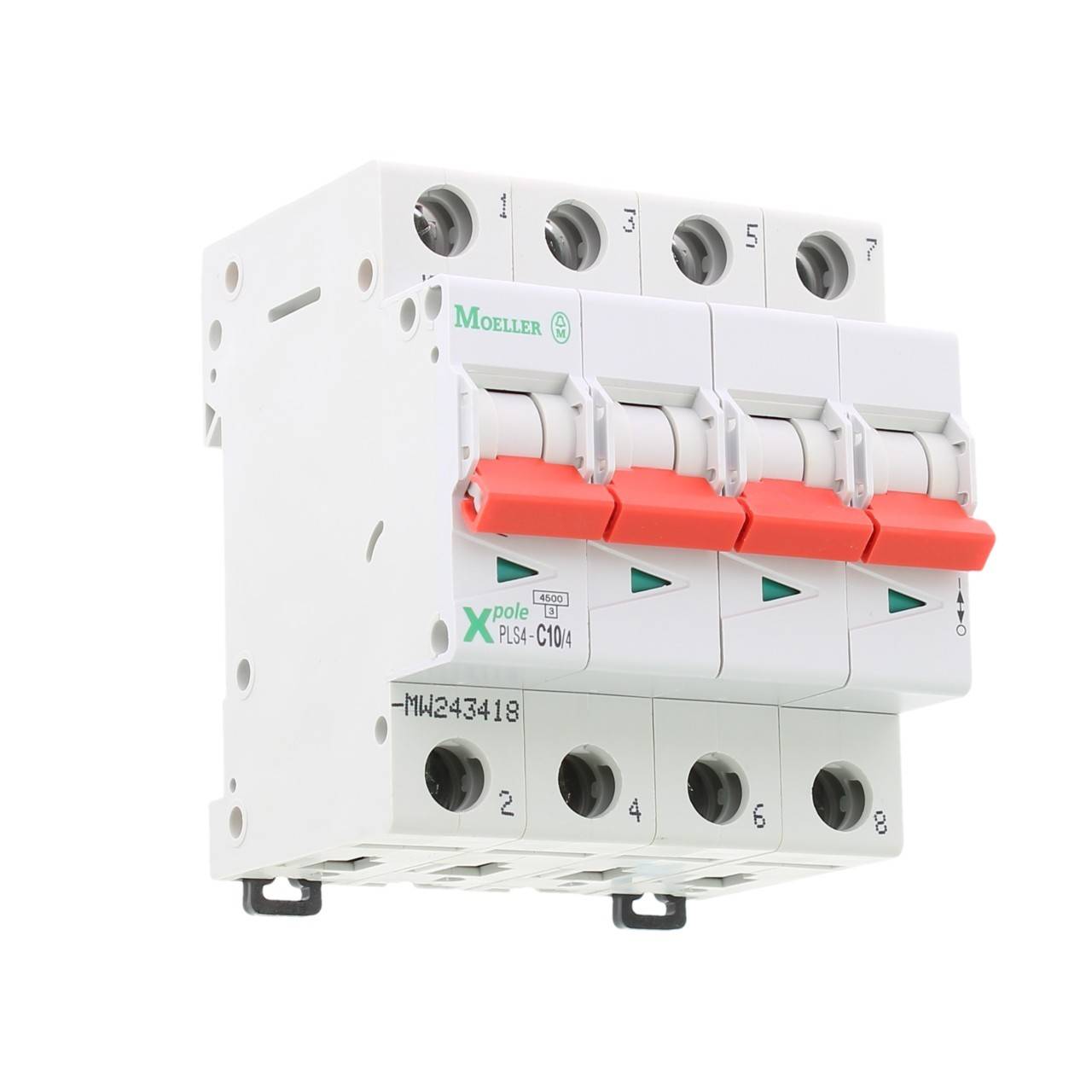 PLS4-C10/4 INT. MT 4,5KA 4P C 10A-0
