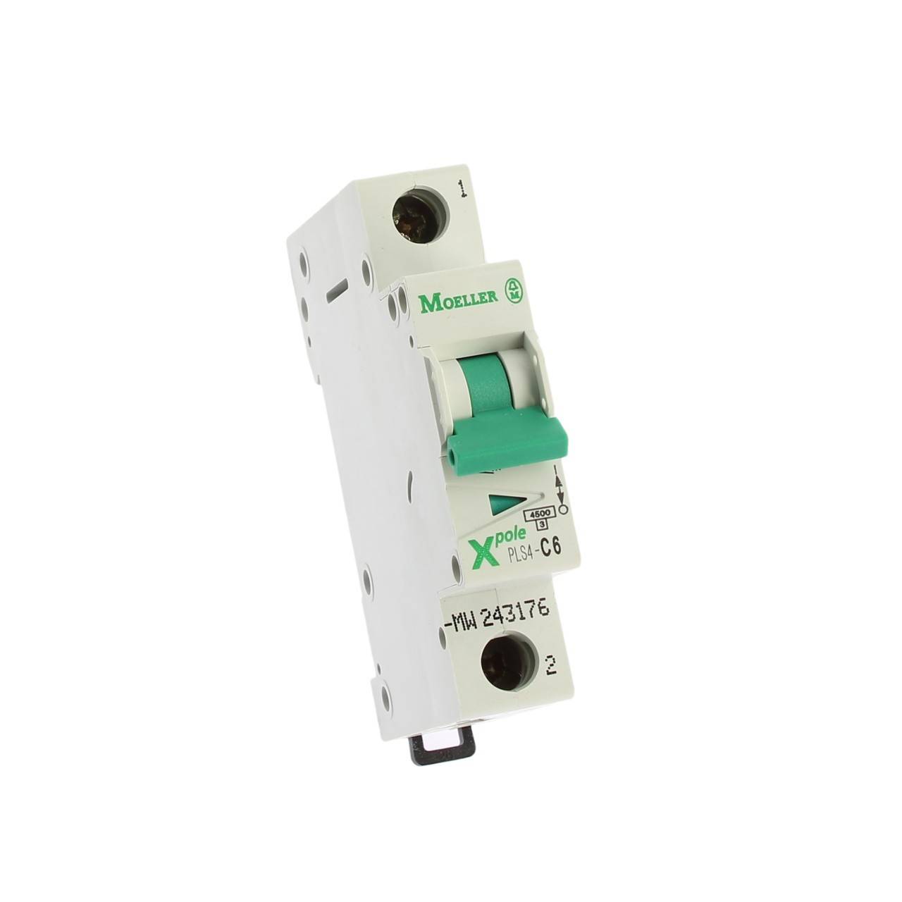 Eaton Pls4-c6 interruttore magnetotermico 4,5ka 1p c 6a - Nuovo-0