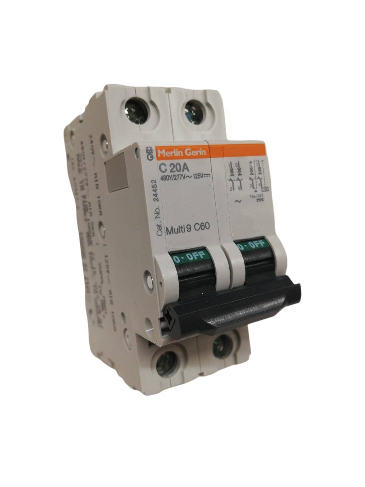Merlin gerin 24452 interruttore automatico c60n 2p 20a c ul//csa - Nuovo