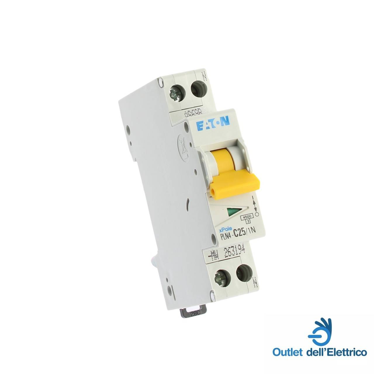 PLN4-C25/1N MAGNETOTERMICO 1P+N 4,5KA C 25A 1MOD.-0