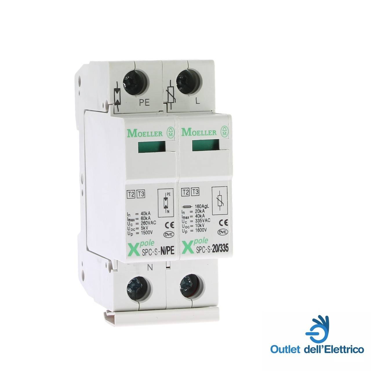 SPC-S-1+1 SCARICATORE ESTR. CL.C/II 1+1-0
