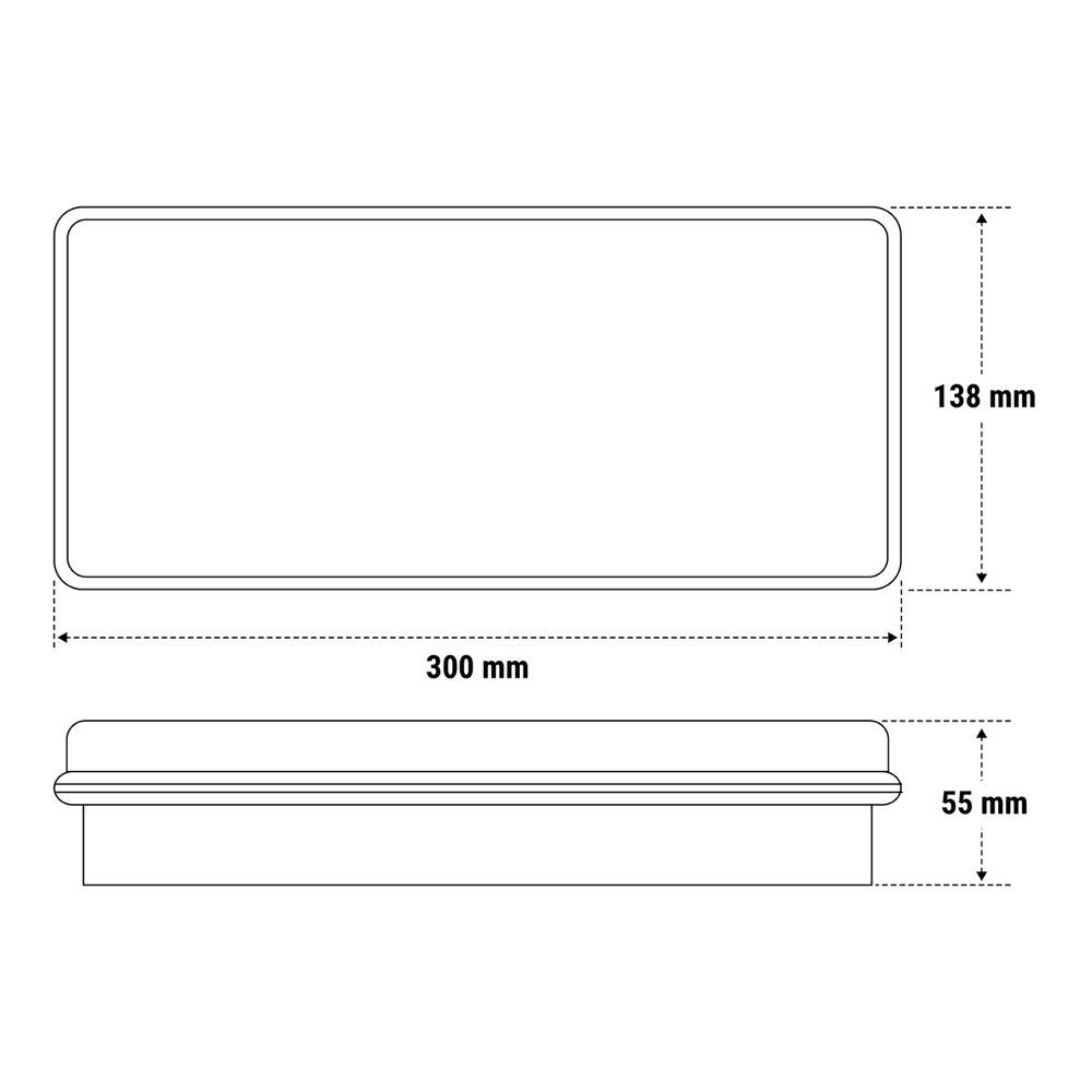 LAMPADA EMERGENZA 18W 300/160LM 1,5/3 ORE IP65 SE-4