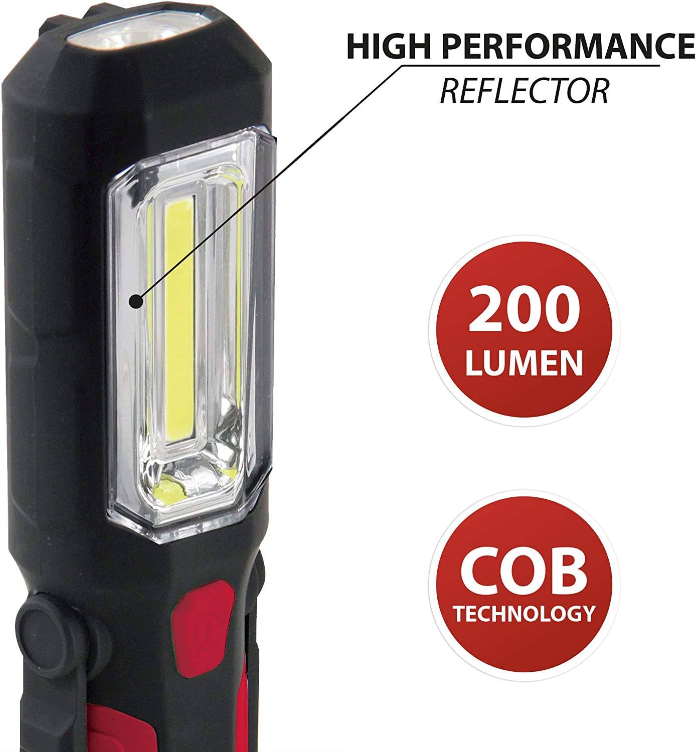 Velam TRANSFORMER: Faro da lavoro 8+1 LED SMD. Con gancio, magnete e base-2