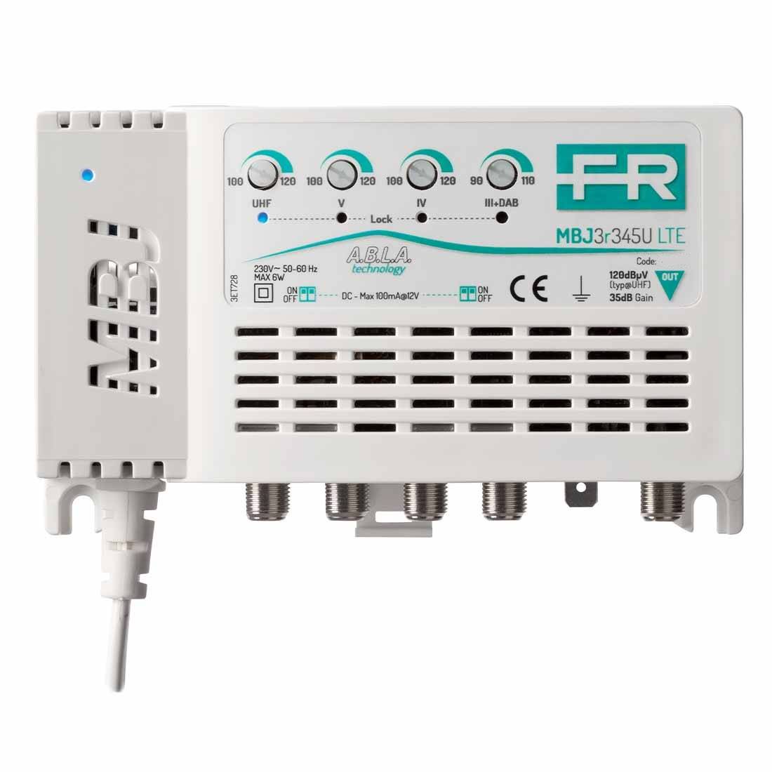 Centralino 4 Ingressi III+DAB, IV, V, UHF Da Interno Guadagno 20Db 223618-3