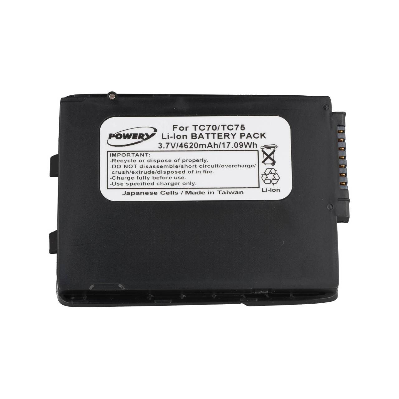 Batteria adatta per Zebra TC70, Zebra TC75, BTRY-TC7X-46MA2-01, 82-171249-02, 3,7 V 4600 mAh-4