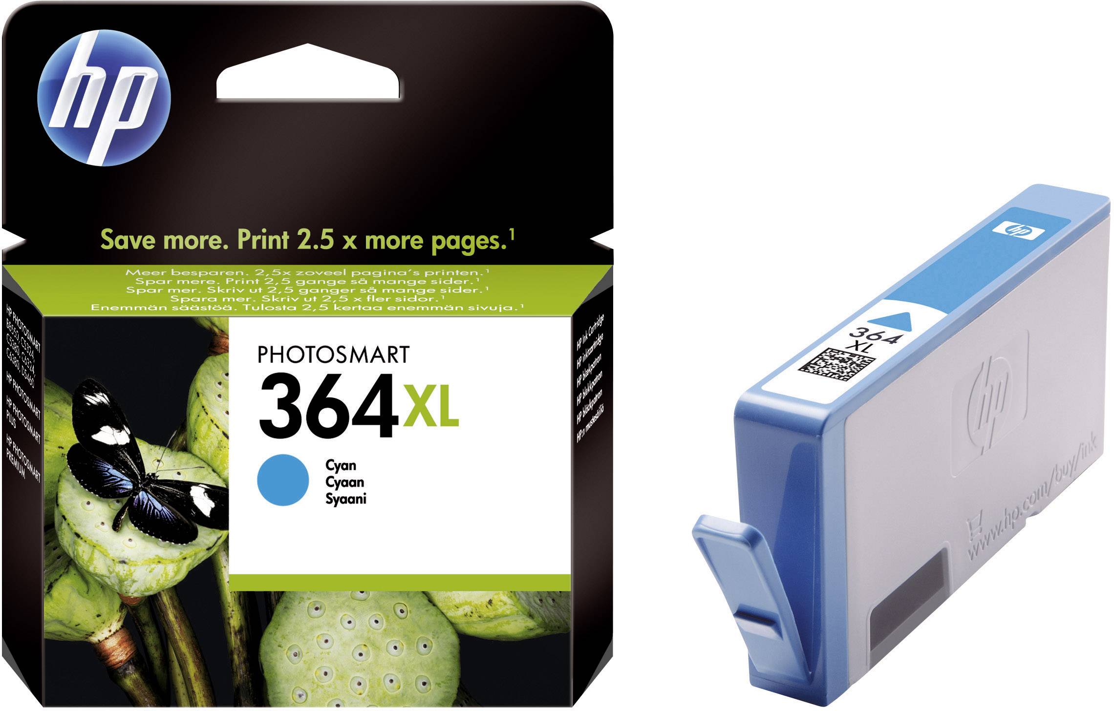 HP 364XL Cartuccia Originale Ciano CB323EE Inchiostro