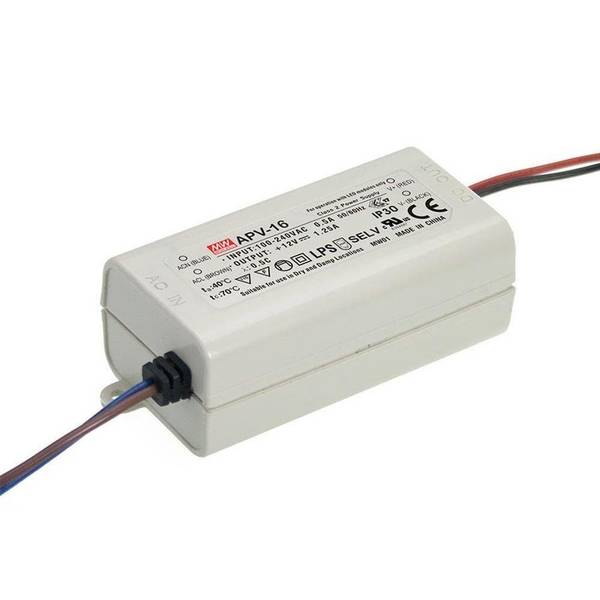 APV-16-15 - Mean Well - Alimentatore LED a Tensione Costante CC - IP42 - 16W 15V