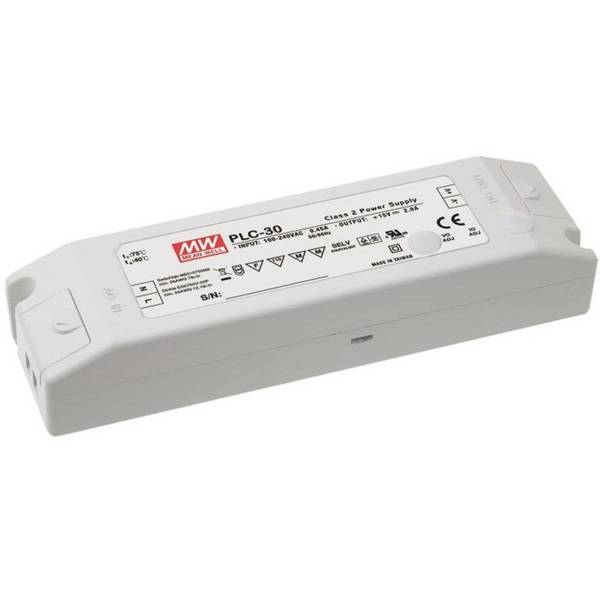 PLC-30-15 - Mean Well - Alimentatore LED 100W , Tensione e Corrente Costante 15 V