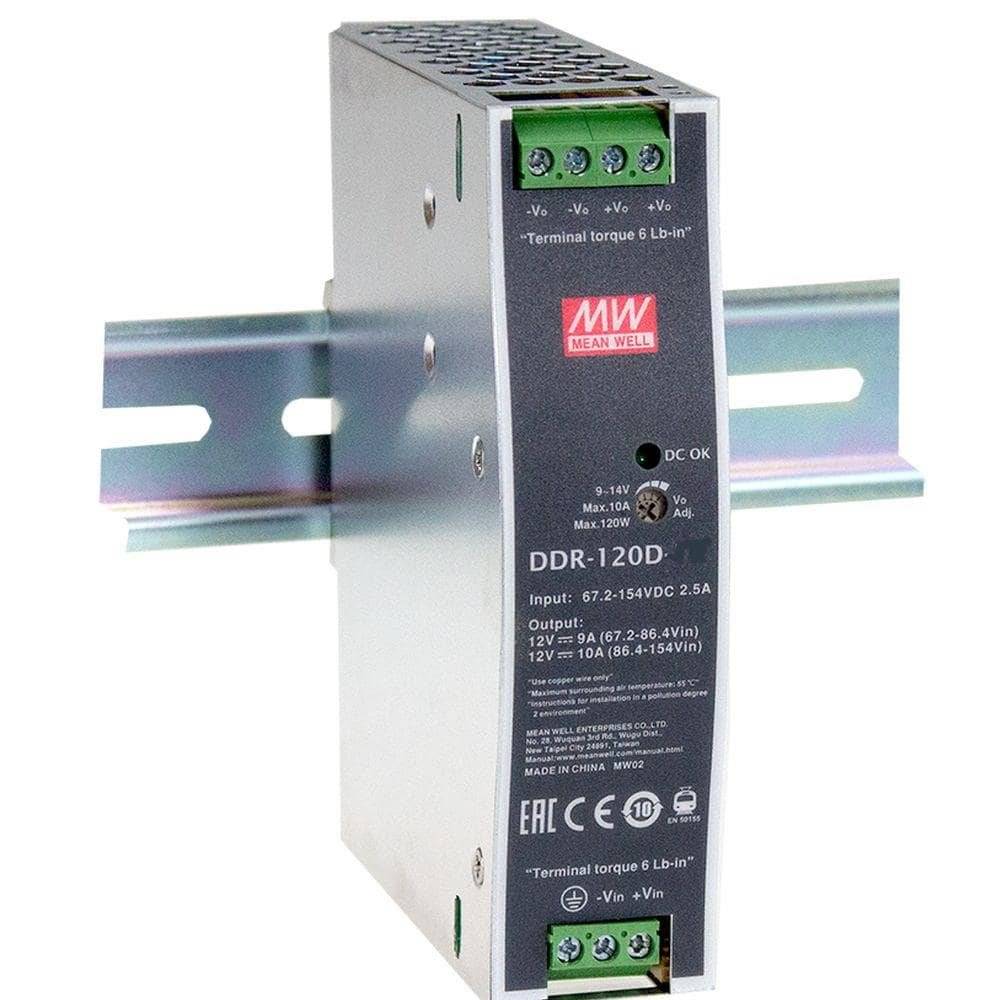 DDR-120D-24 - Mean Well - Convertitore DC-DC Box Metallo 120W - ingresso 110VDC - Uscita 24VDC-0