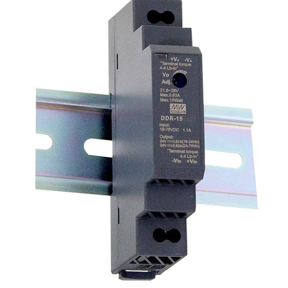 DDR-15G-12 - Mean Well - Convertitore DC-DC Box Metallo 120W - ingresso 9-36VDC - Uscita 12VDC-0