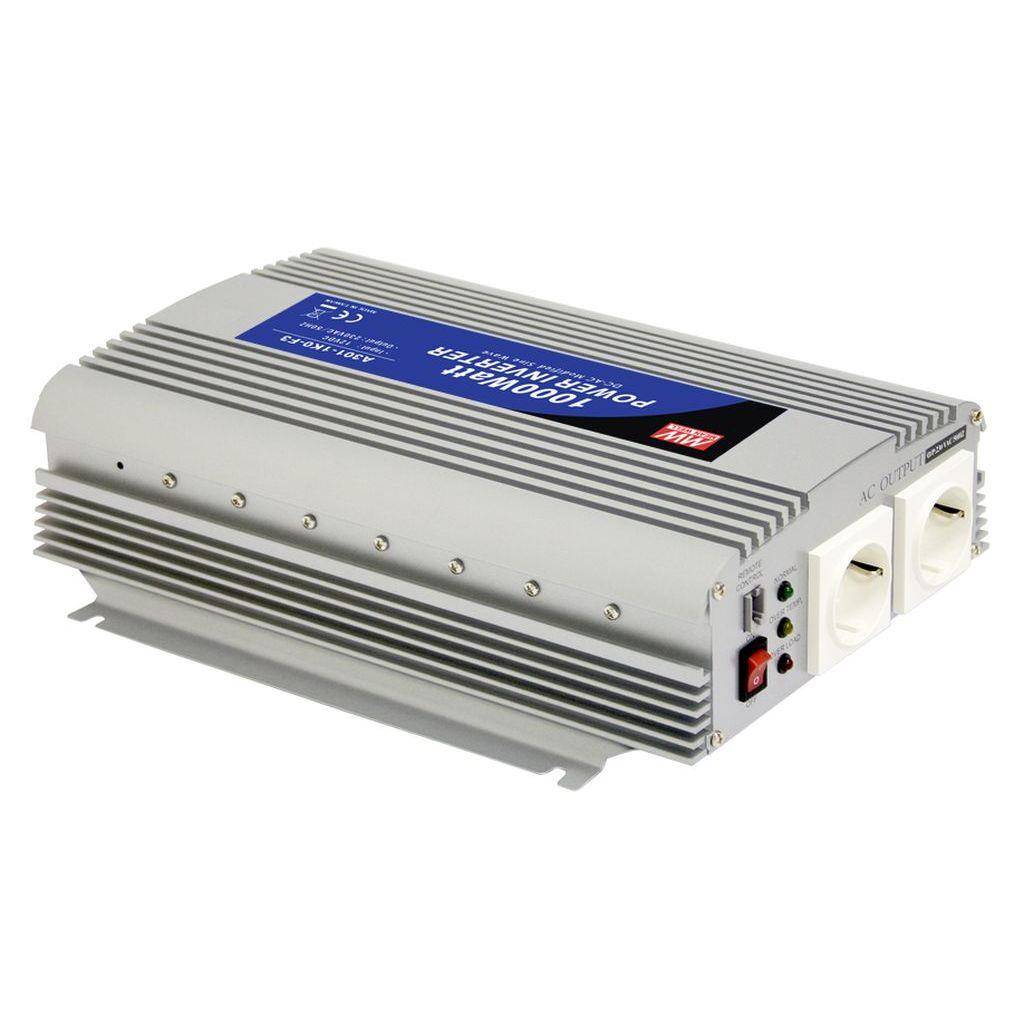 A302-1K0-F3 - Mean Well - Inverter Onda Sinusoidale Modificata 1000W - In 24V Out 220 VAC-0